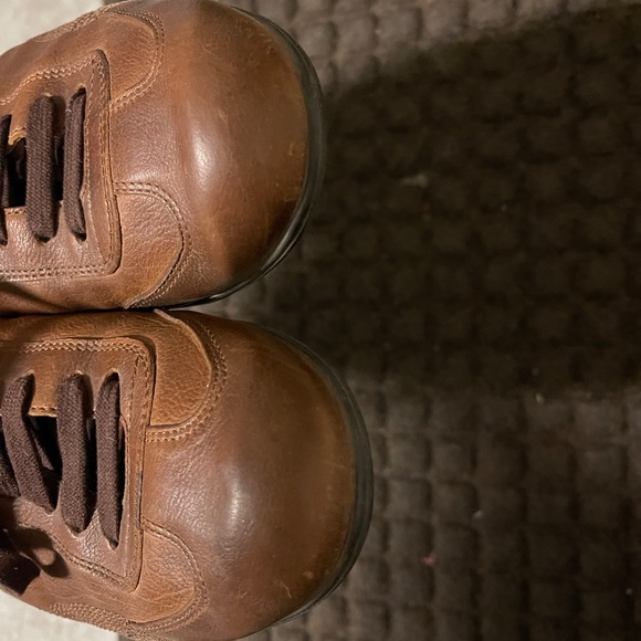 Men's Hugo Boss Saturn Brown Leather Sneakers Trainers Size US 11 EU 44 - Picture 8 of 14